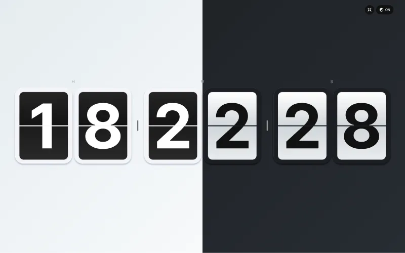 Flippix Clock